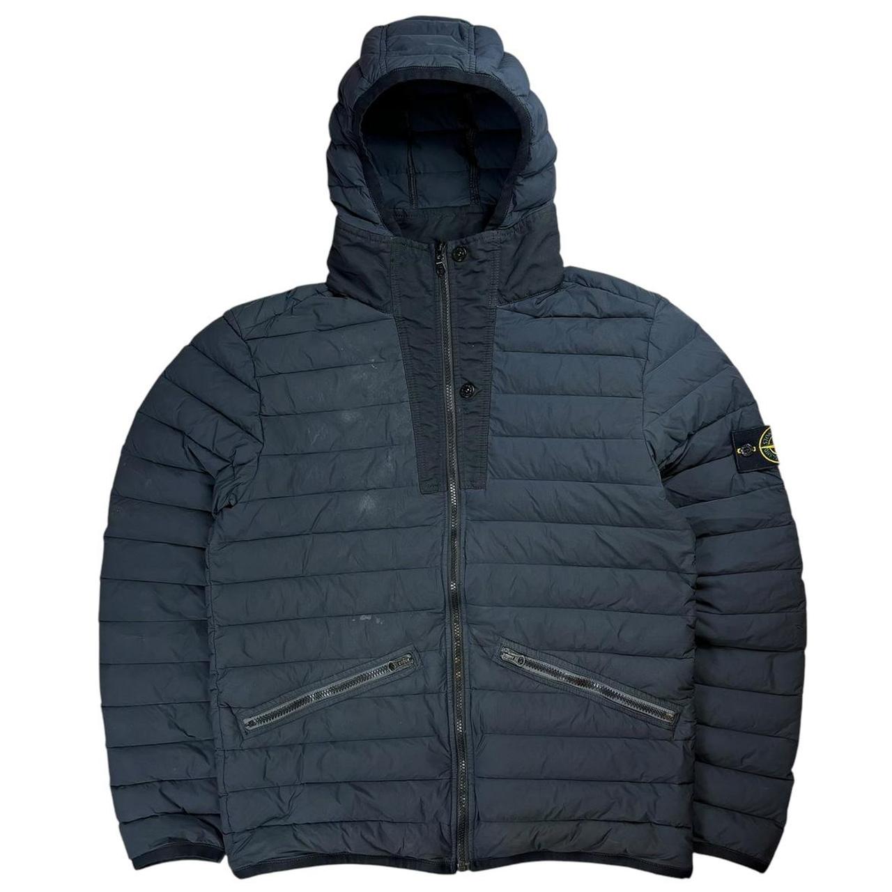 Stone island loom woven down chambers stretch nylon TC down puffer jacket