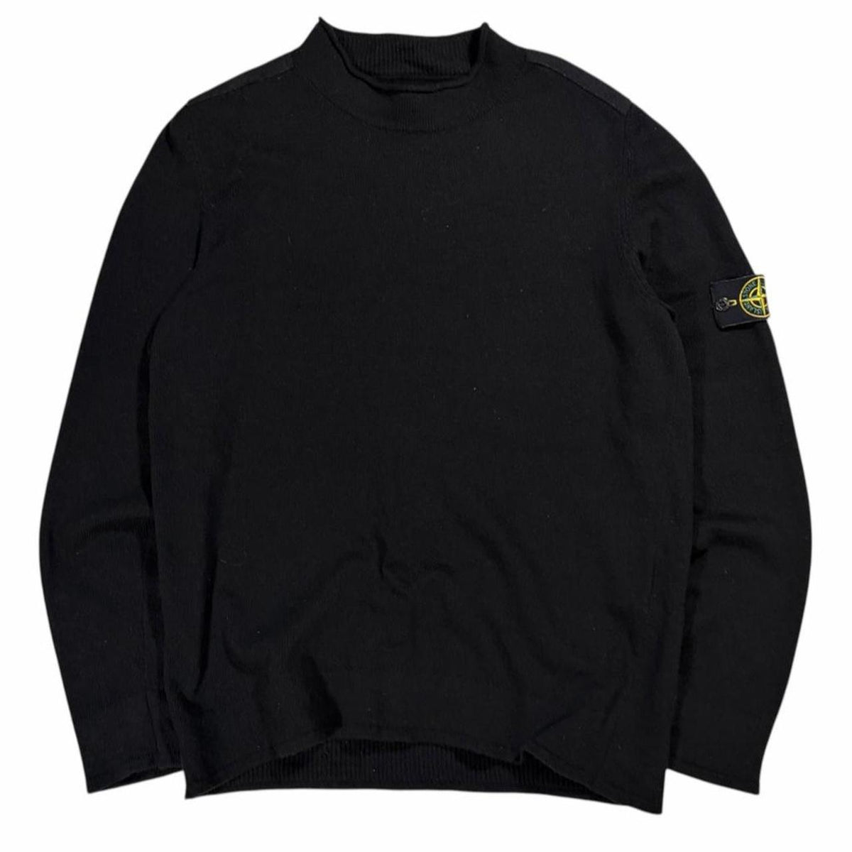 Stone island mock neck knit pullover sweatshirt (XL)