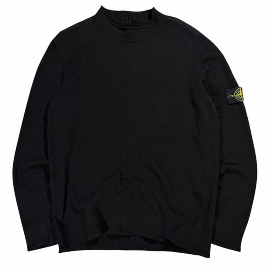 Stone island mock neck knit pullover sweatshirt (XL)