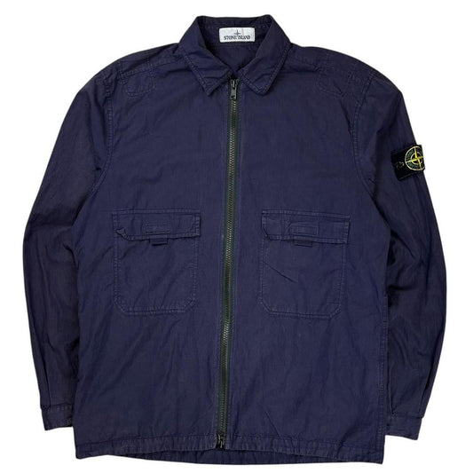 Stone island double pocket overshirt jacket