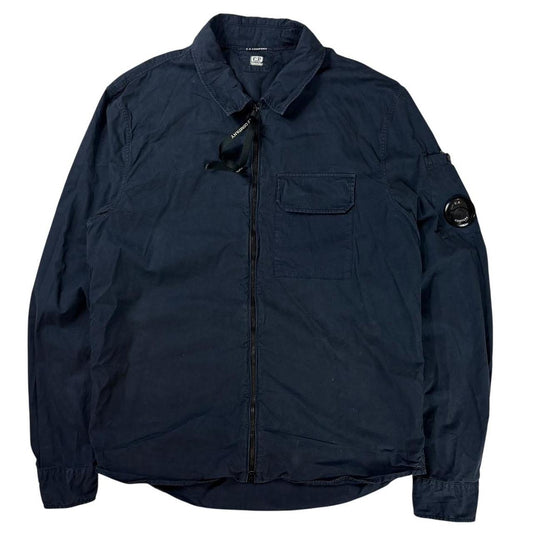 CP company navy single pocket overshirt jacket (M)