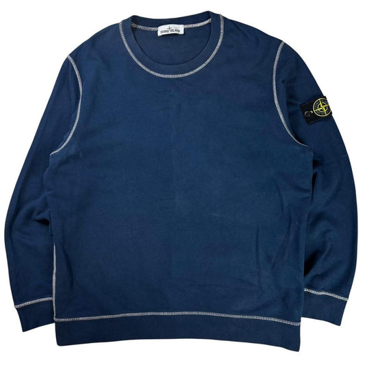 Stone island navy pullover sweatshirt (XXL)