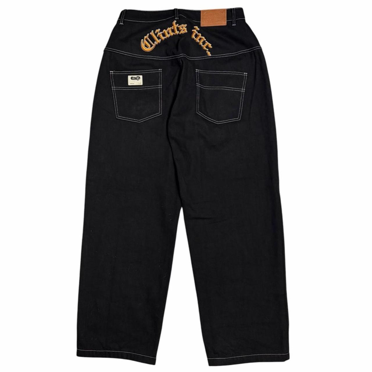 Clints Inc black step correct denim jeans (S)