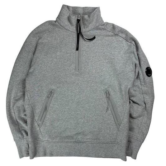 CP company grey quarter zip sweatshirt (S)