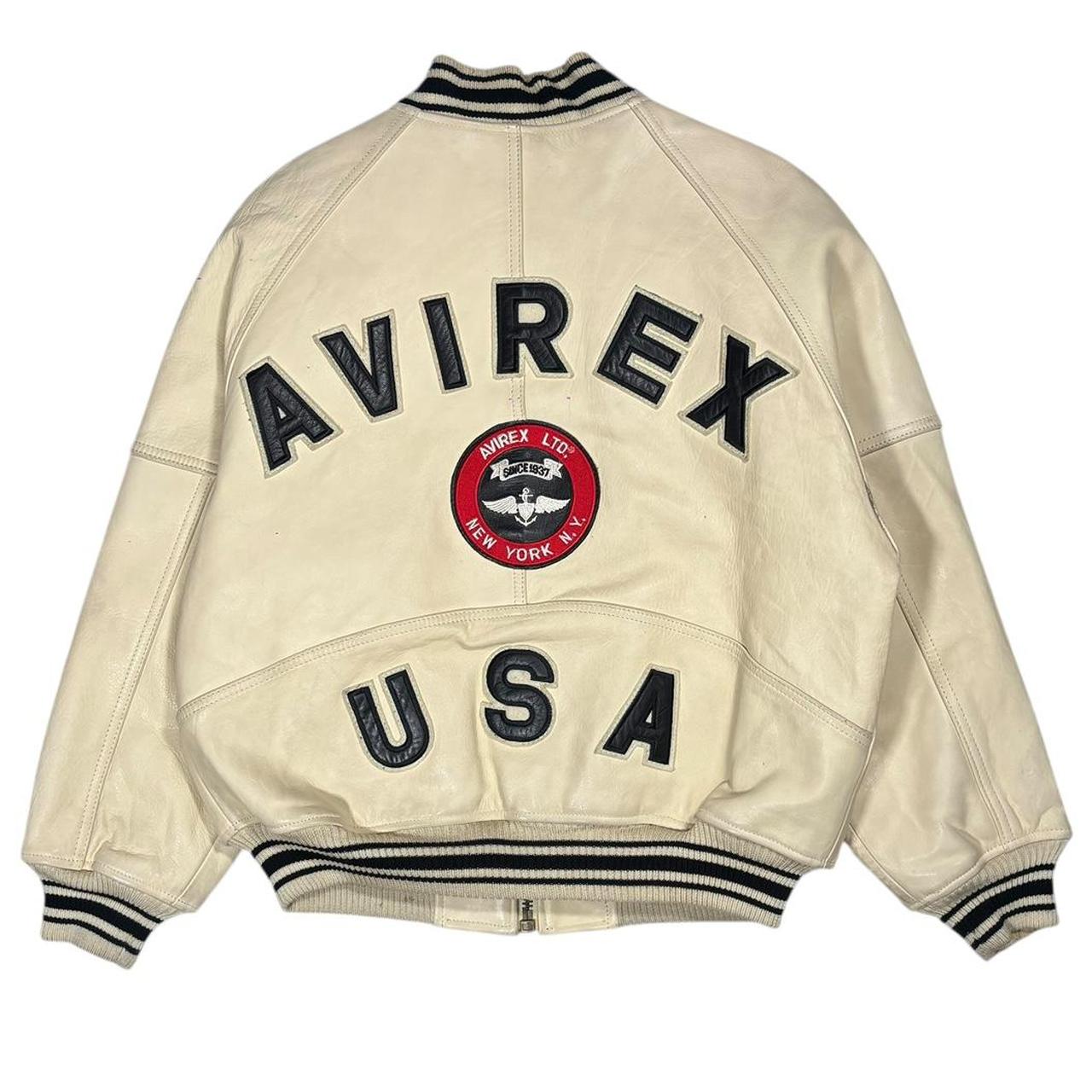 Avirex USA leather jacket (M)