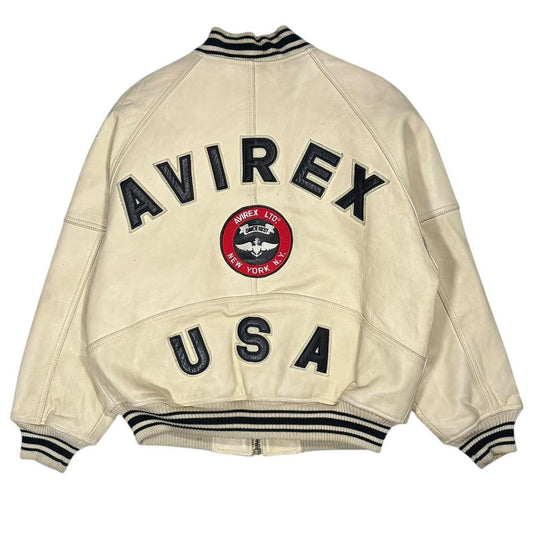 Avirex USA leather jacket (M)