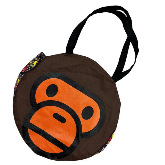 Bape baby milo circle shoulder tote bag