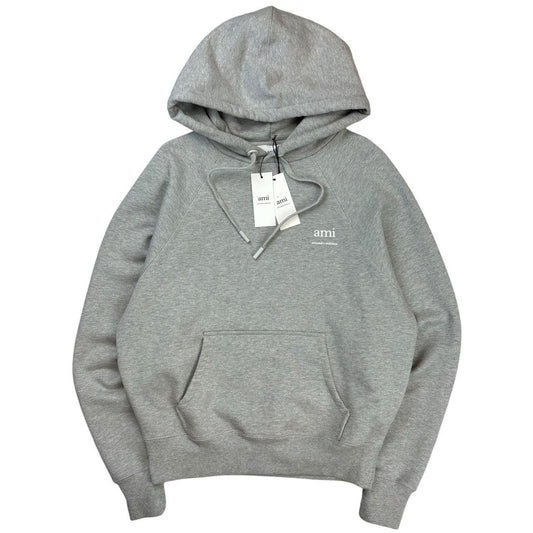 Ami Paris grey thick pullover hoodie