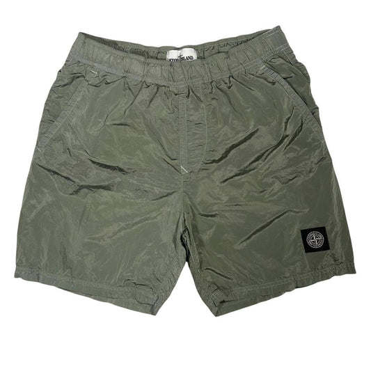 Stone island nylon metal shimmer swimming shorts (S)