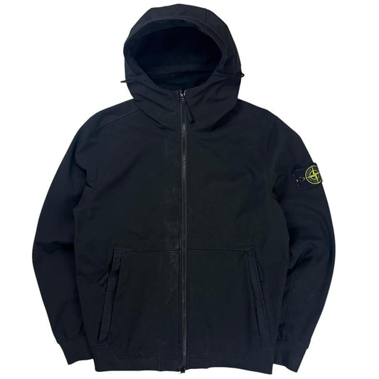 Stone island black soft shell jacket (S)