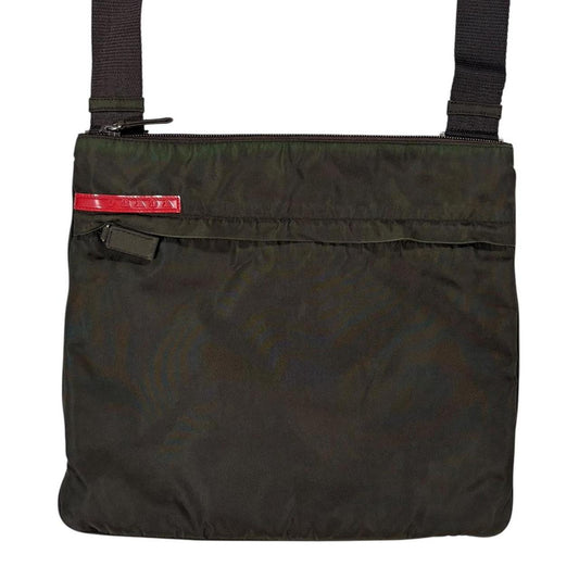 Prada sport khaki crossbody side bag