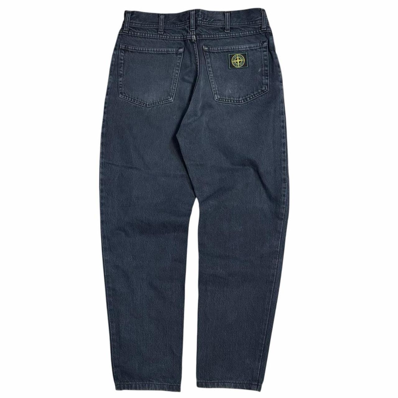Stone island AW 1994 Green edge patch denim jeans (S)