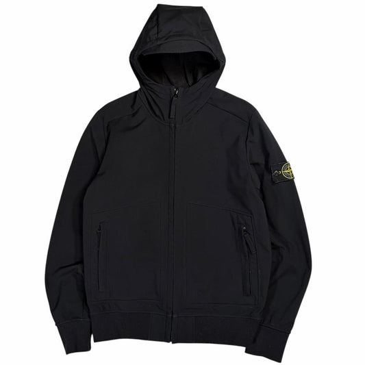 Stone island black soft shell jacket (M)