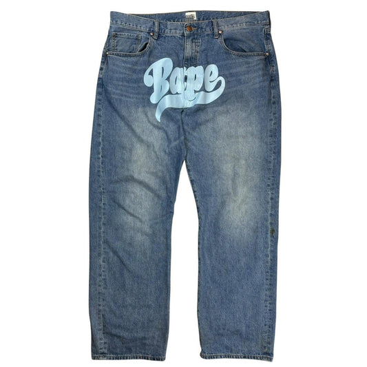 Bape spellout denim jeans