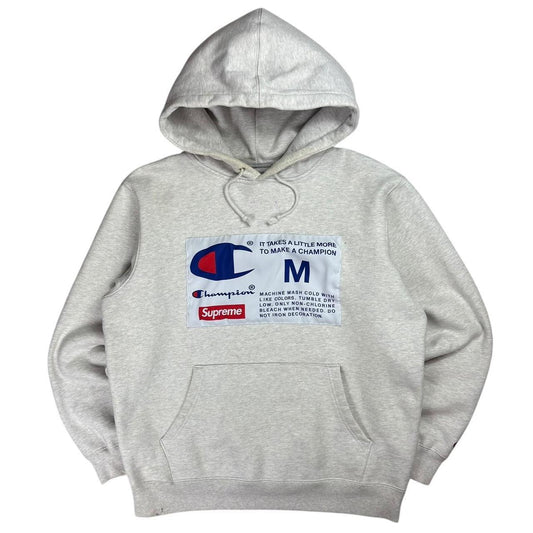 Supreme x Champion thick pullover hoodie (M)