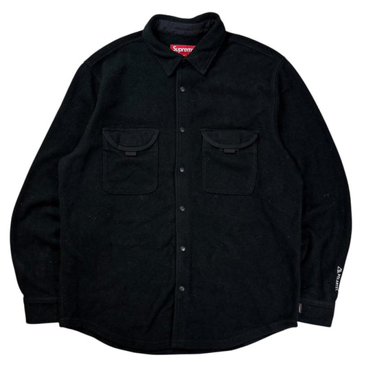 Supreme polartec spellout overshirt jacket (M)