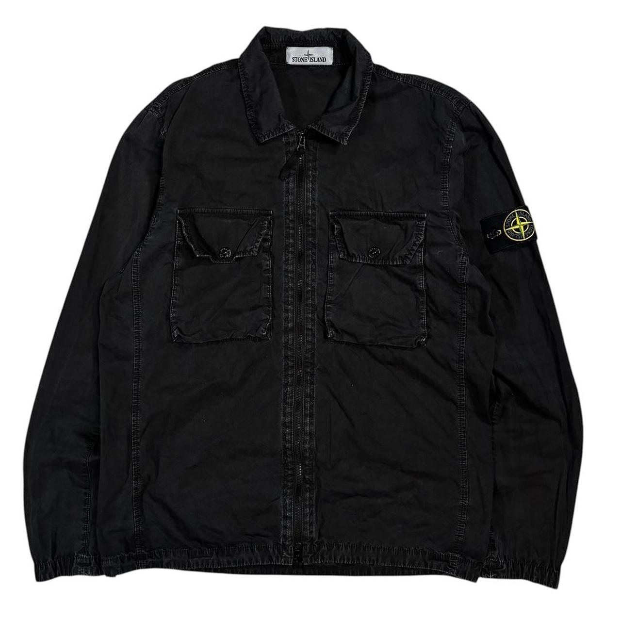 Stone island double pocket canvas overshirt jacket (M)