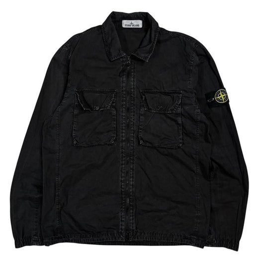 Stone island double pocket canvas overshirt jacket (M)
