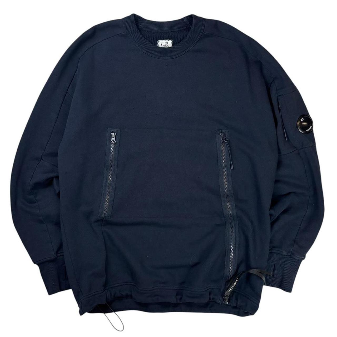 CP company navy technical pullover sweatshirt (M)