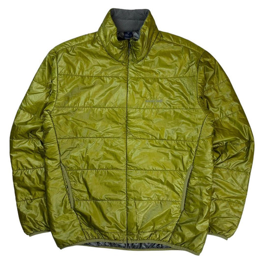 Montbell khaki down puffer jacket