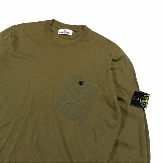 Stone island knitted pullover sweatshirt (XL)