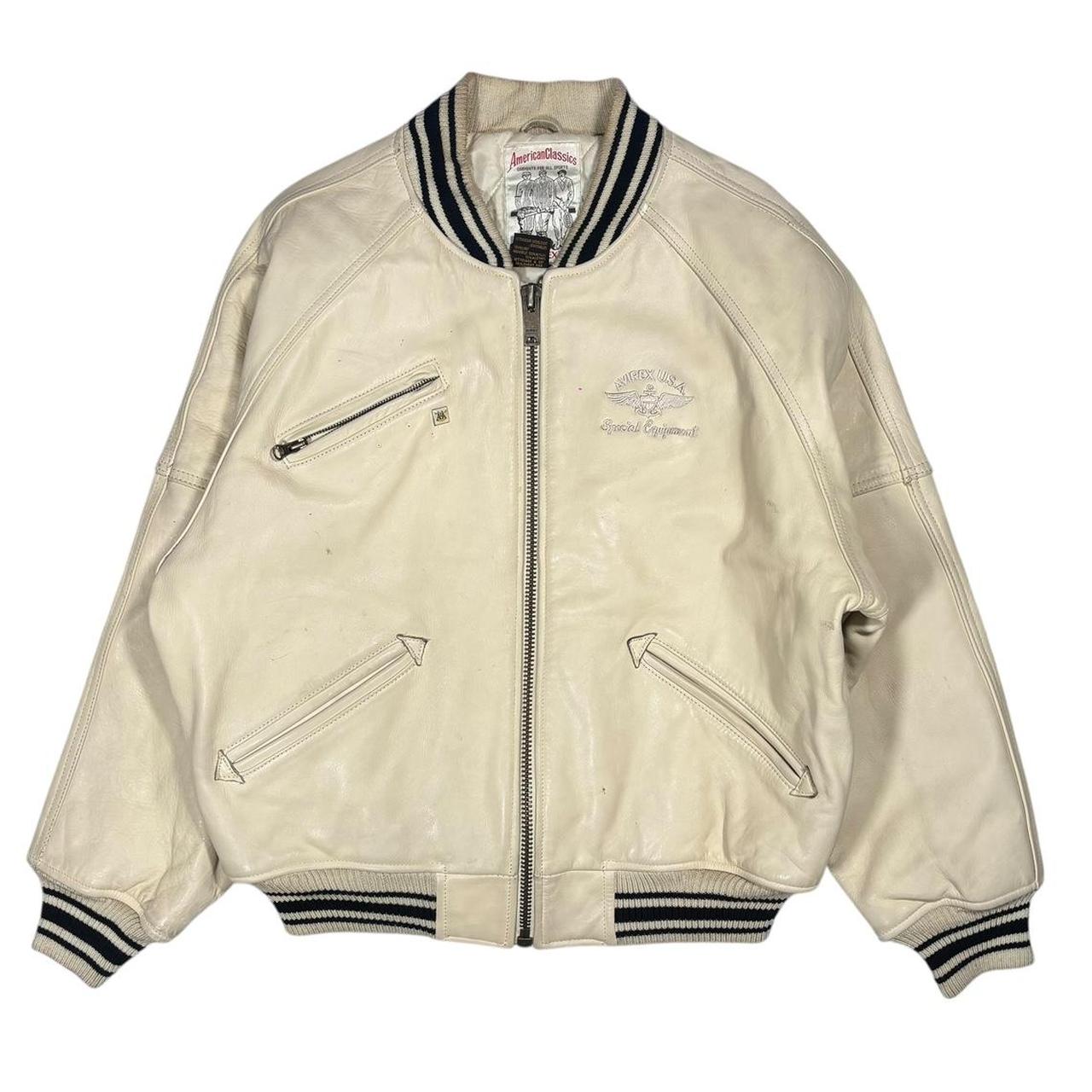 Avirex USA leather jacket (M)