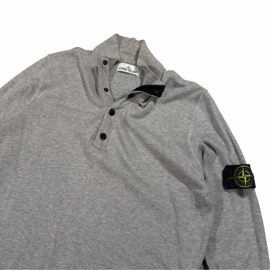 Stone island grey quarter zip sweatshirt (M)