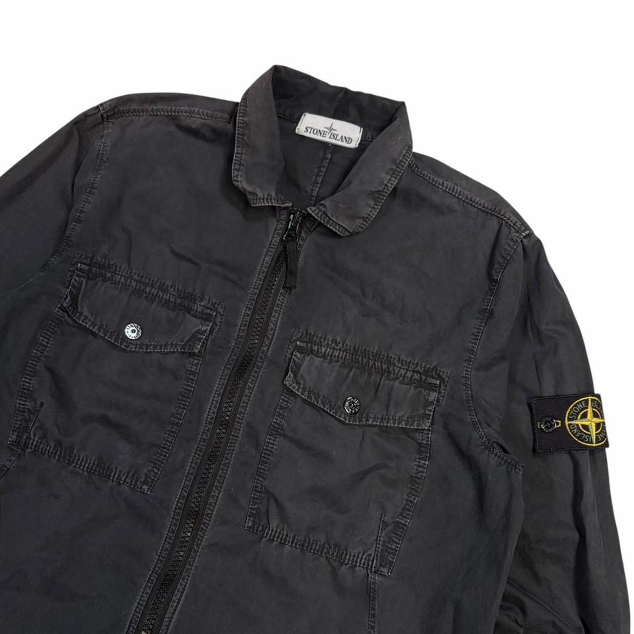 Stone island double pocket canvas overshirt jacket (S)