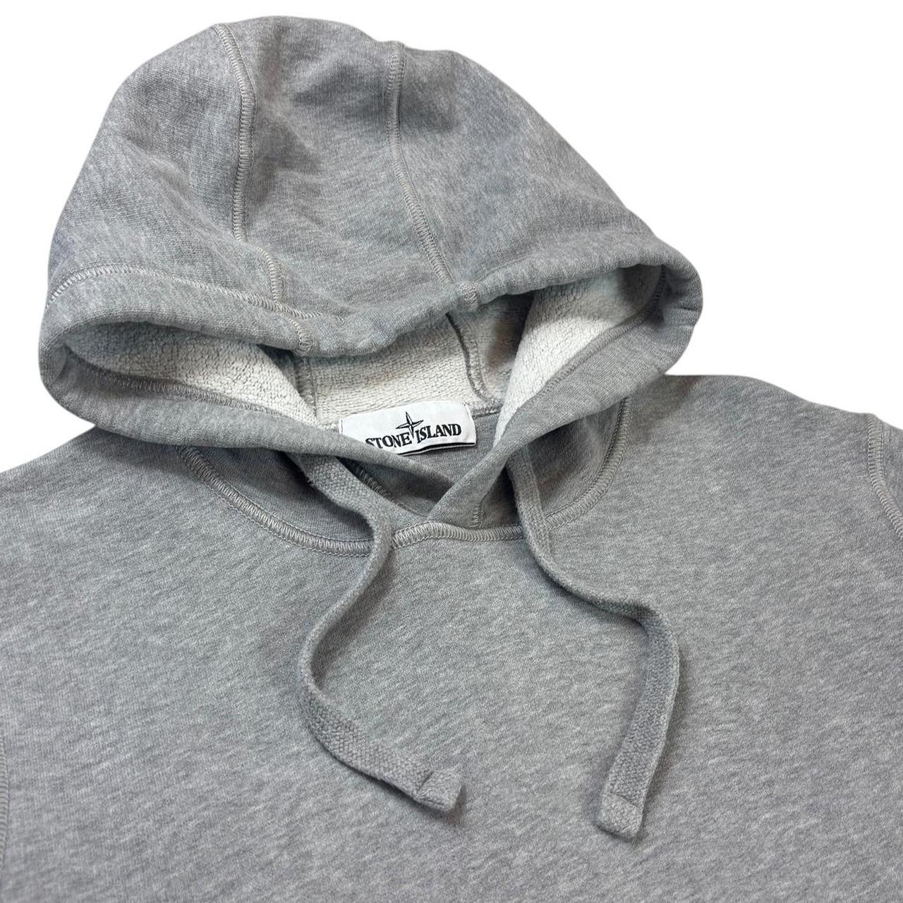 Stone island grey pullover hoodie (S)