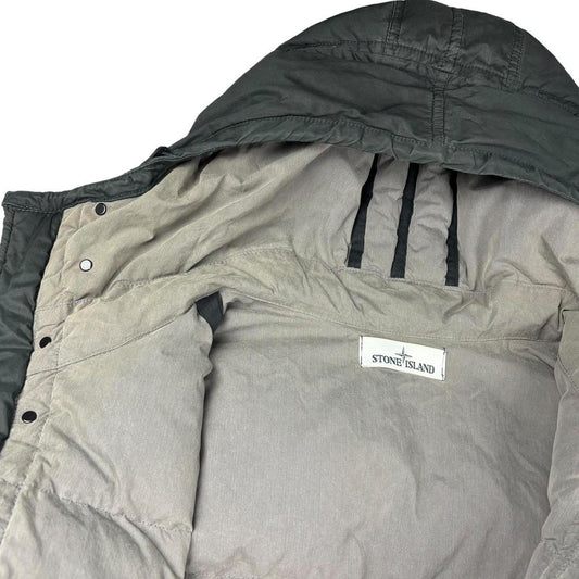 Stone island light resin treated cotton garment dyed down jacket (M)