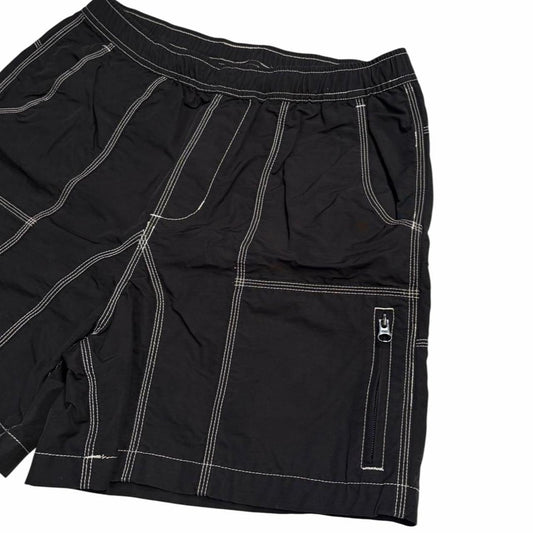 Brain dead triple needle reverse stitch shorts (S)