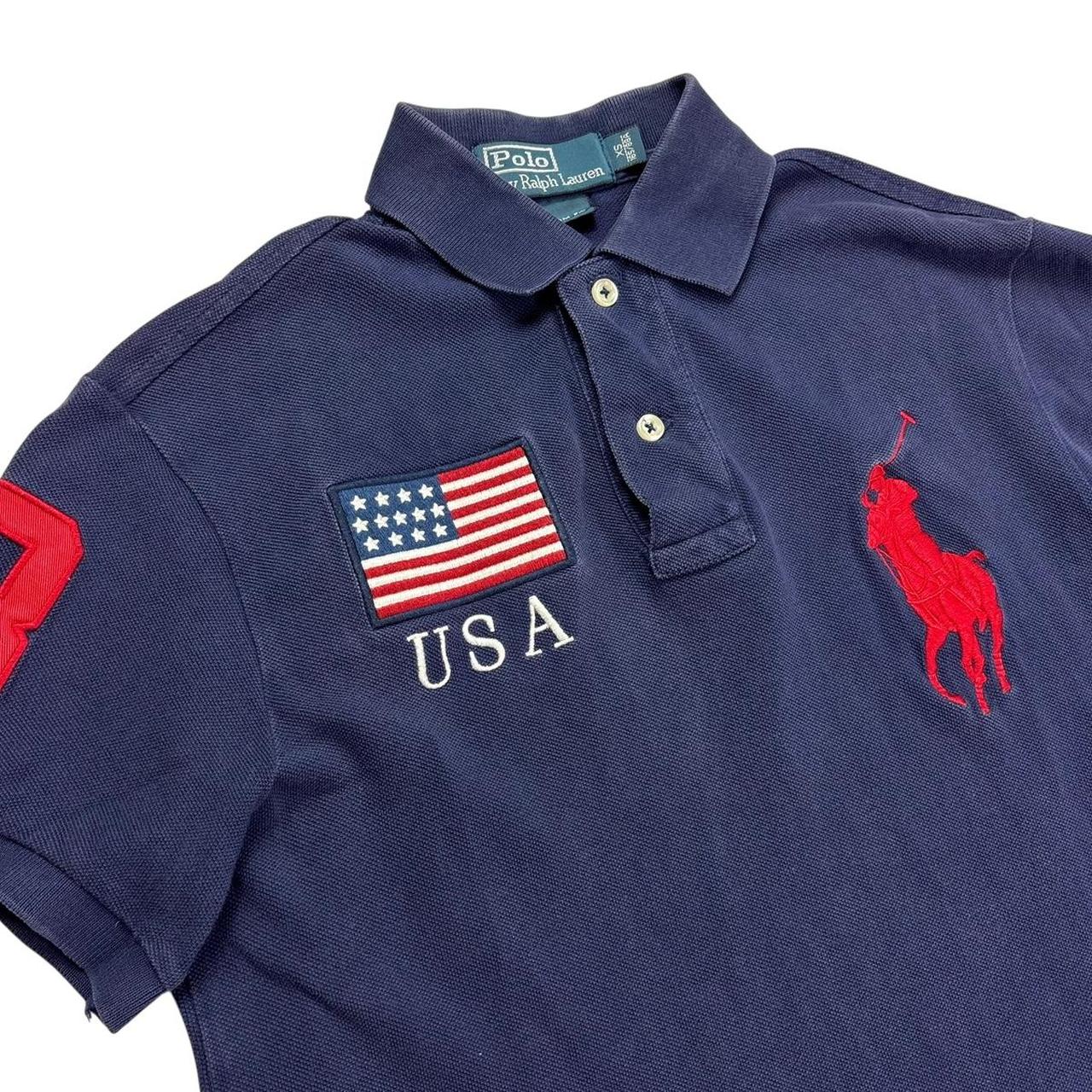 Ralph Lauren big pony chief keef style USA polo shirt (XS)
