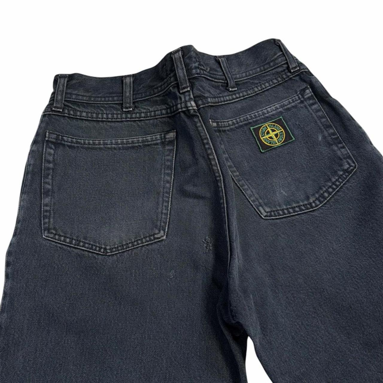 Stone island AW 1994 Green edge patch denim jeans (S)