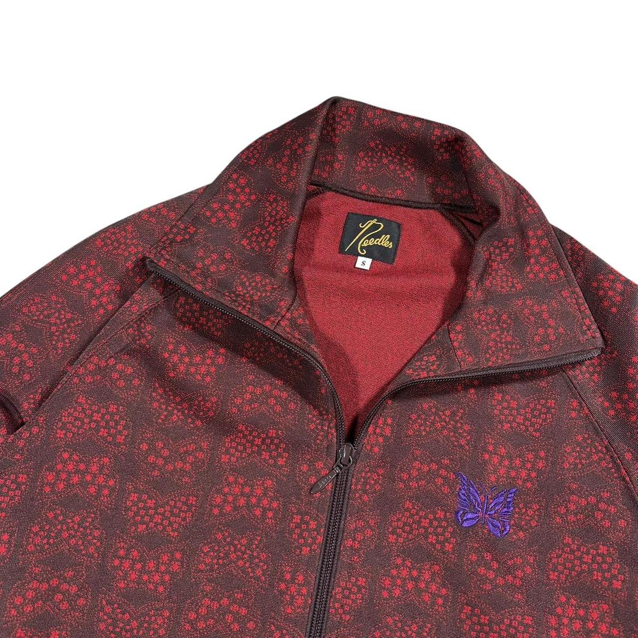 Needles pattern zip up tracksuit jacket (S)