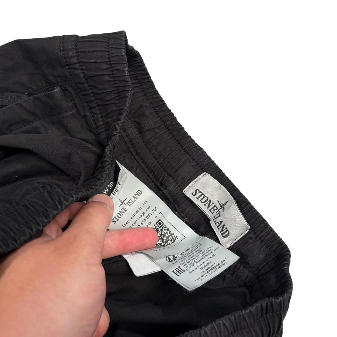 Stone island black cargo trousers (W30)