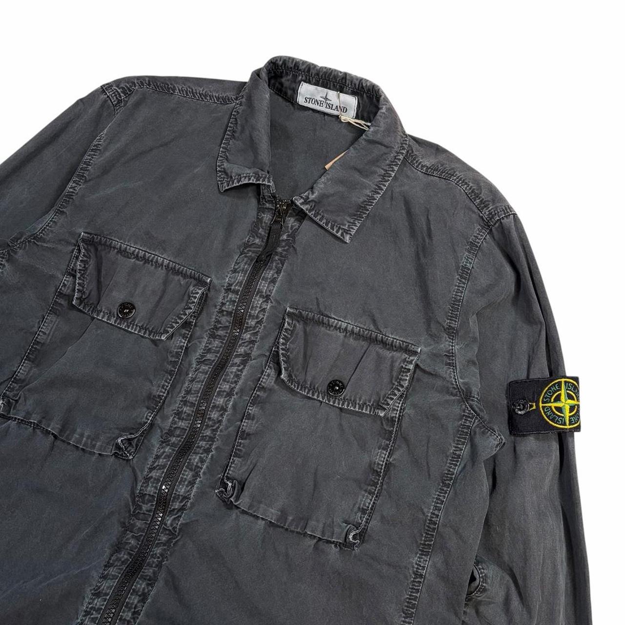 Stone island double pocket canvas overshirt jacket (M)