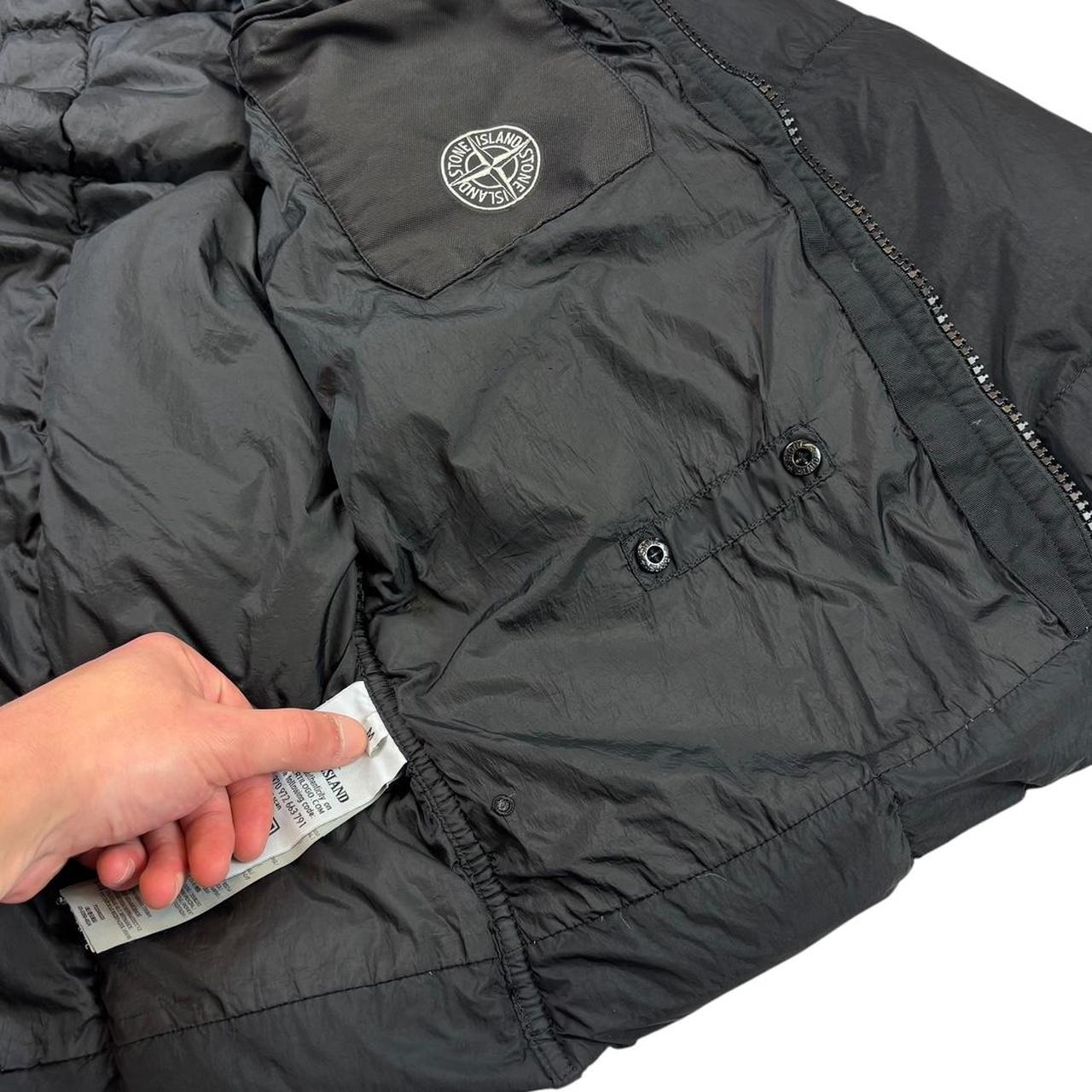 Stone island garment dyed crinkle reps down puffer jacket (M)