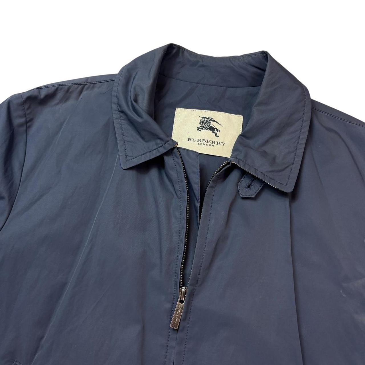 Burberry navy Harrington jacket (M)
