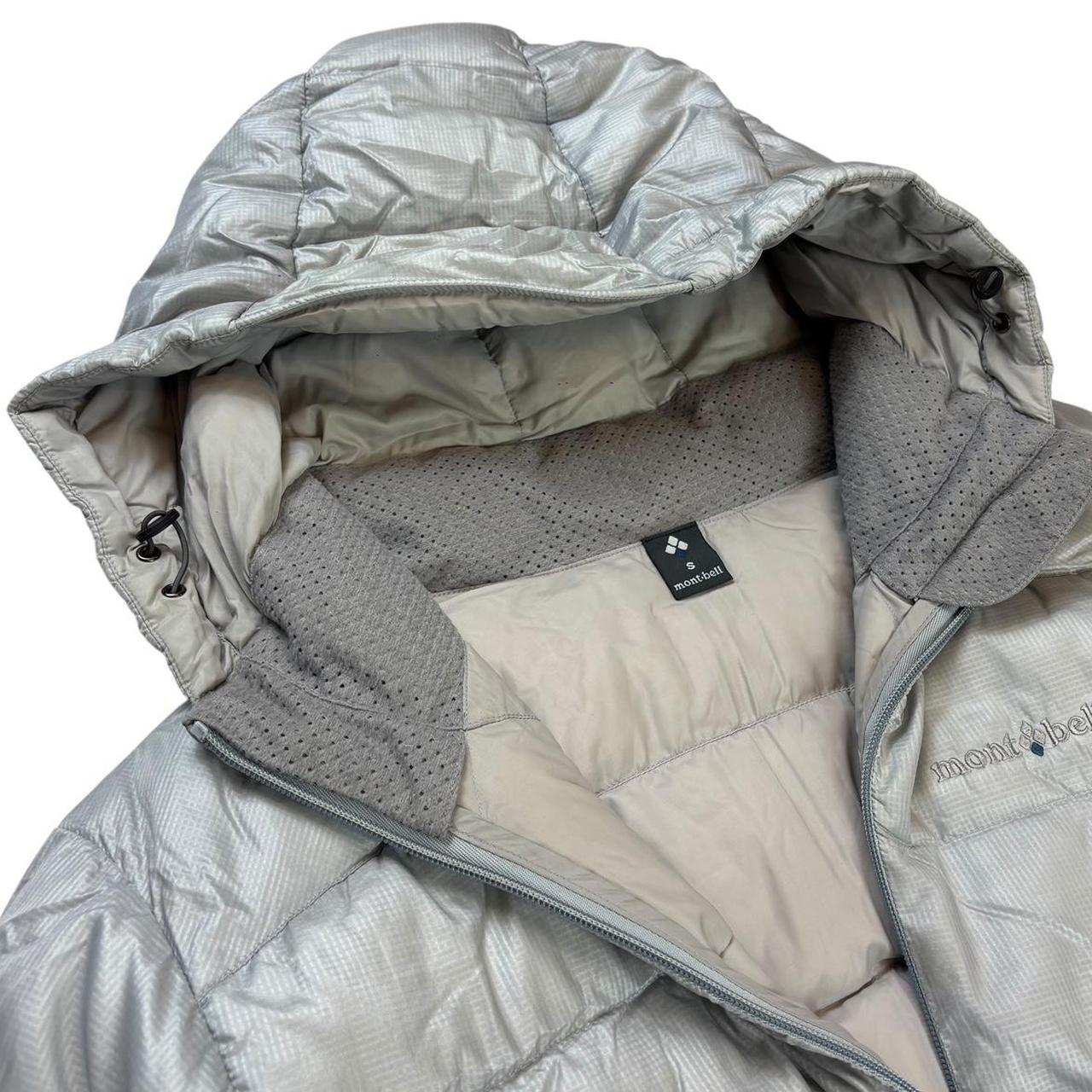 Montbell light grey down puffer jacket (S)