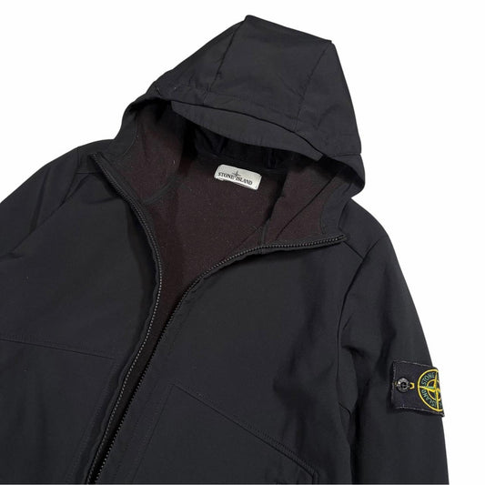 Stone island black soft shell jacket (M)
