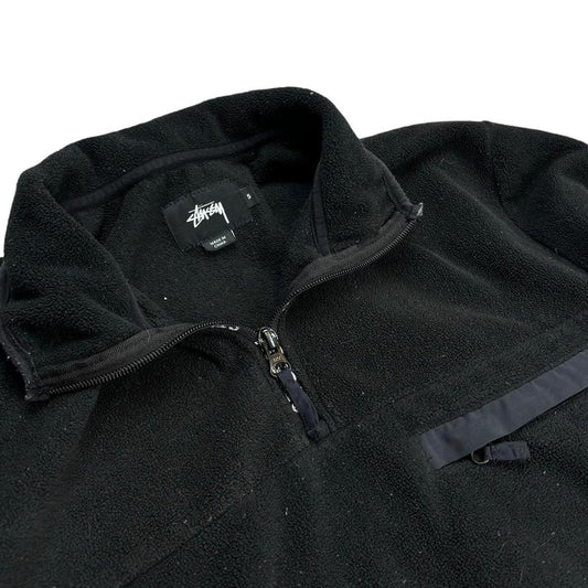 Stussy quarter zip fleece sweatshirt (S)
