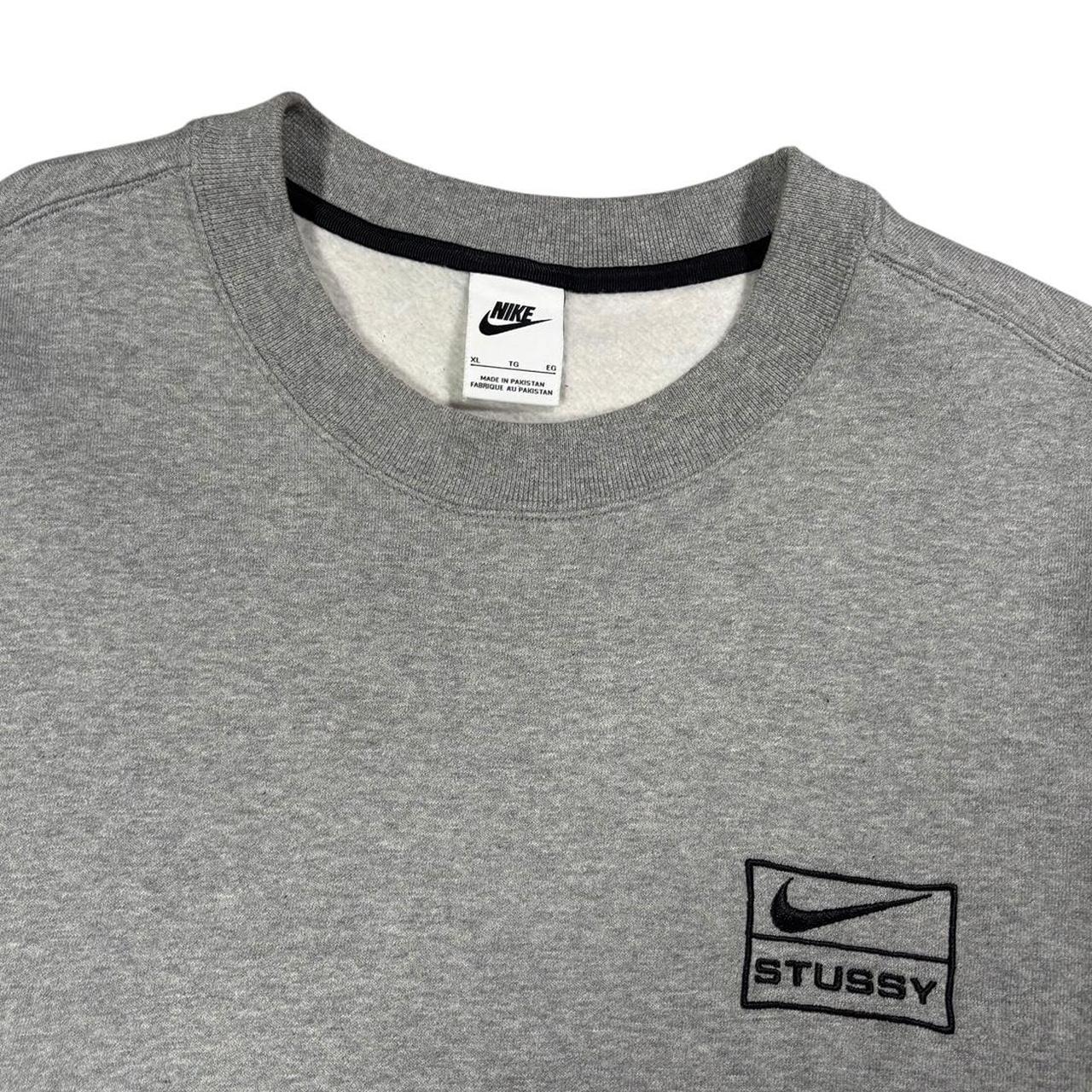 Nike x Stussy grey pullover sweatshirt (XL)