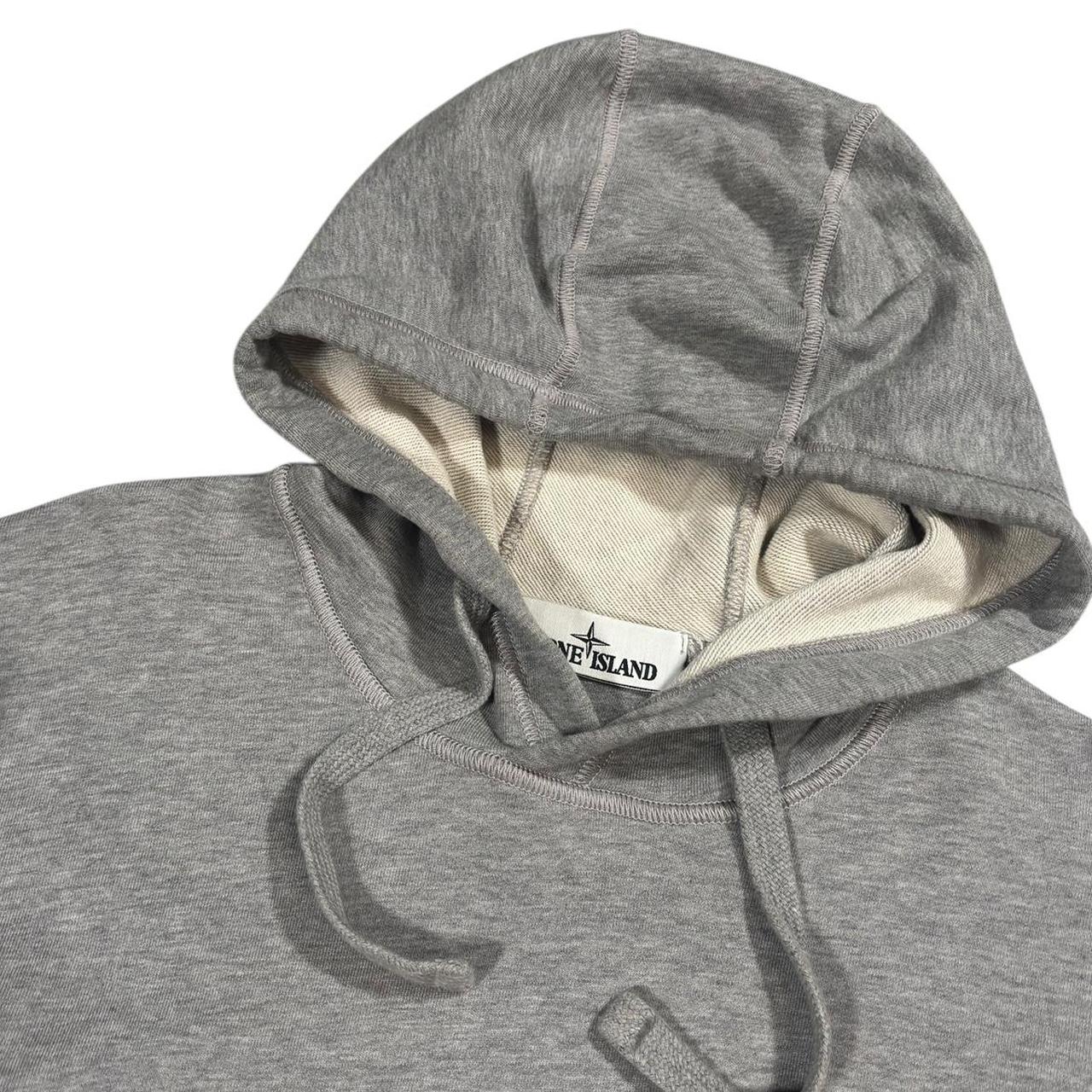 Stone island grey pullover hoodie (S)