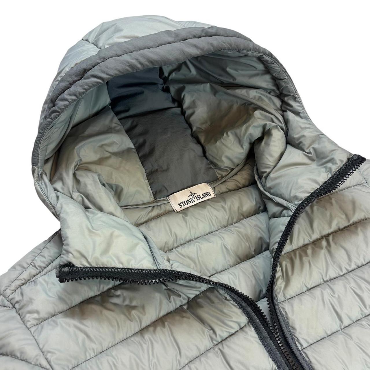 Stone island garment dyed micro yarn down puffer jacket (L)