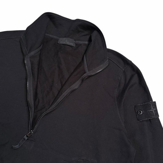Stone island ghost badge half zip pullover sweatshirt (L)