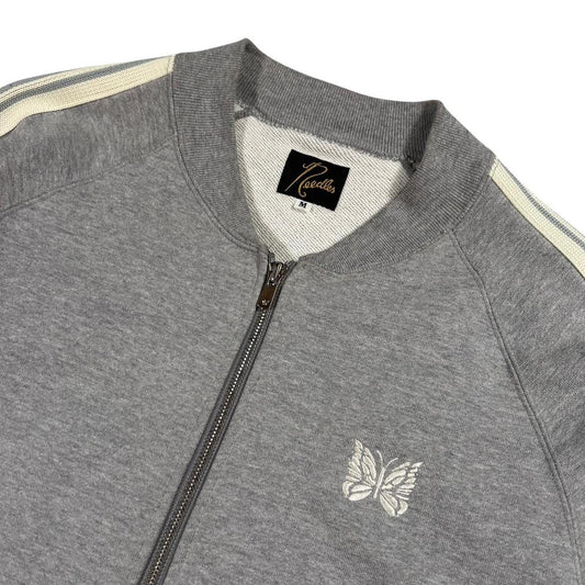 Needles grey cotton zip up tracksuit jacket (M)