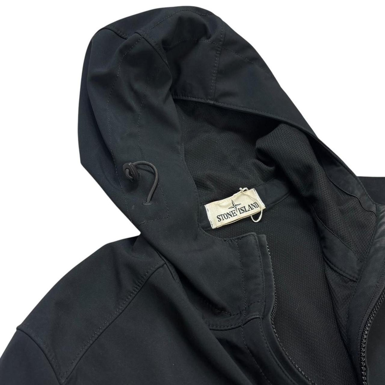 Stone island black soft shell jacket (S)