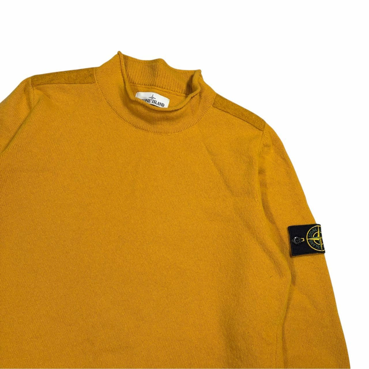 Stone island mock neck knit pullover sweatshirt (XL)