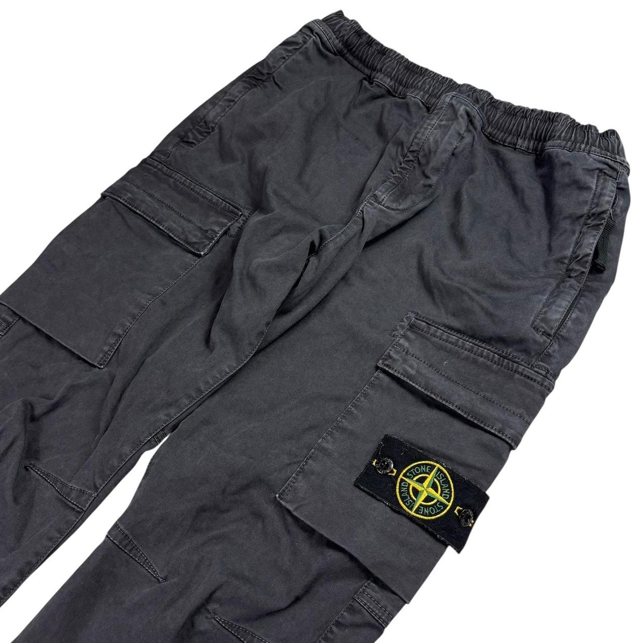 Stone island grey cargo trousers (W29)