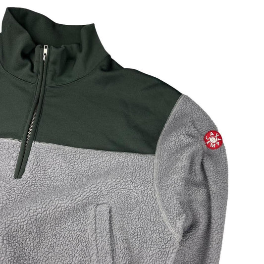 Cav Empt half zip two tone fleece sweatshirt (S)